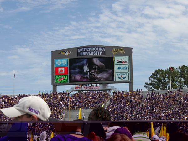 美國(guó)ECU體育場(chǎng)led全彩顯示屏
