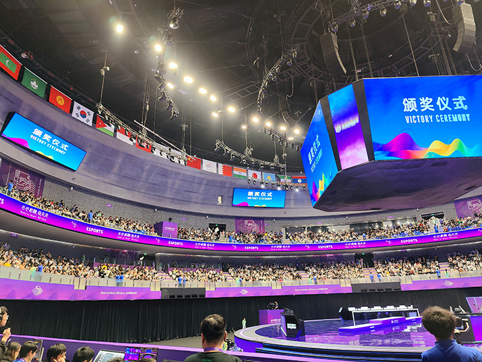 電競(jìng)首金,LED顯示屏,高清呈現(xiàn),亞運(yùn)精彩,這家企業(yè)來自閔行